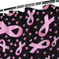 thumbnail image 3 of Pink Ribbon Breast Shower Curtain 36"x72" ,Bathroom Decorative Shower Curtains Set with 12 Hooks,Modern Waterproof Washable Shower Curtain, 3 of 6