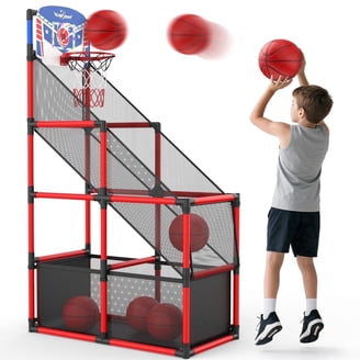 MD SPORTS バスケットボールシュートゲーム MD Sports EZ-FOLD 2-Player Indoor Arcade Dual Shot Scoring
