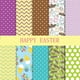 thumbnail image 1 of Xihbxyly Cuadrados de Tela de Conejito de Pascua, Patrones Primaverales, Estampados de Zanahorias y Huevos, Manualidades, Decoraciones Navideñas, Envoltura de Regalos, Tamaño 25 X 25 Cm, Juego de 10, 1 of 2