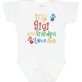 thumbnail image 3 of Inktastic My Gigi and Grandpa Love Me Boys or Girls Baby Bodysuit, 3 of 5