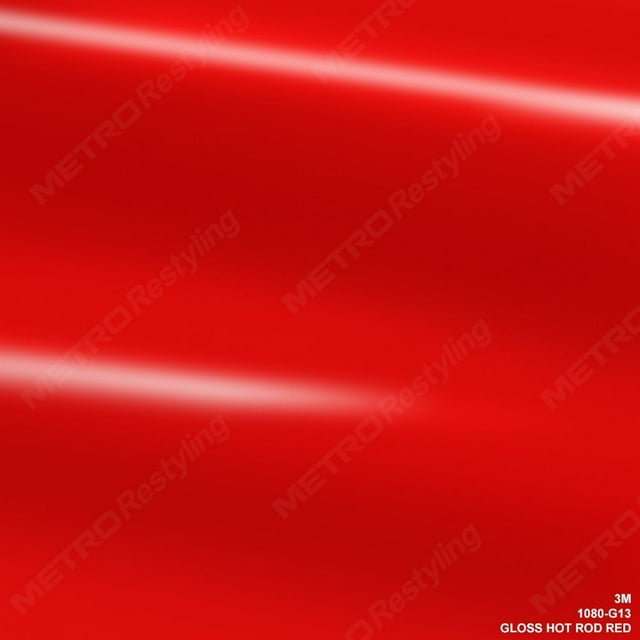 Vinil para Vehículos 3M 1080 G13 Brillante Hot Rod Rojo 30x30 cm