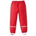thumbnail image 2 of CCRFTGI Rain Pants for Children Boys Girls Mud Dirty Proof Outdoor Pants Cozy Lightweight Waterproof Windproof Rain Wear Red 6-7 Years, 2 of 4