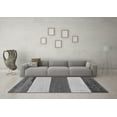 thumbnail image 3 of Ahgly Company Indoor Square Solid Gray Modern Area Rugs, 6' Square, 3 of 4