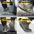 thumbnail image 5 of Steel Toe Shoes for Men Comfortable Work Safety Shoes Lightweight Steel Toe Sneakers for Men Puncture Proof Indestructible Mens Work Shoes Sneakers, 5 of 13