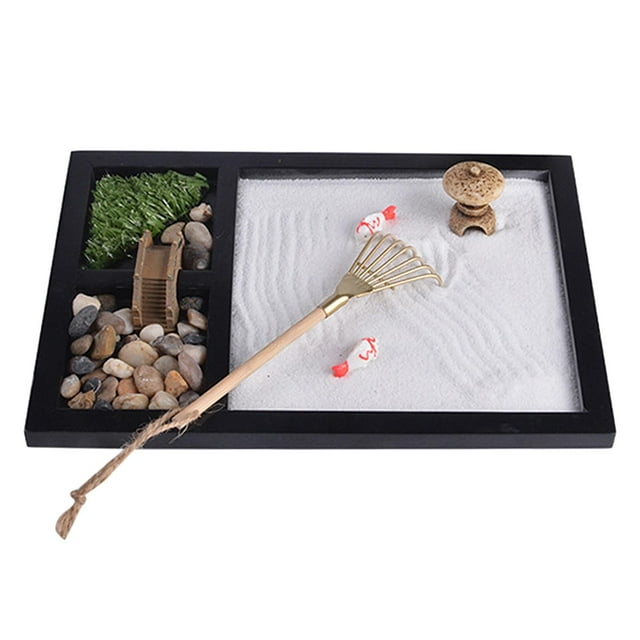 Wweixi Garden Sand Meditation for Micro table with this Landscape Table Decor for Relax Set Decoration