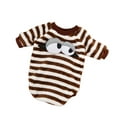 thumbnail image 2 of Flmtop Vêtements de Printemps pour Animaux de Compagnie Rayé Garder Chaud Doux Mignon Chien Robe pour le Café Chiot, 2 of 9