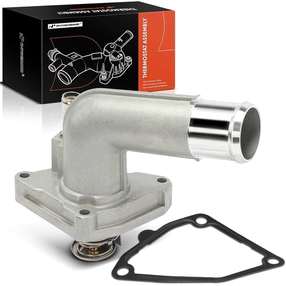 A-Premium Engine Coolant Thermostat and Housing Assembly with Gasket Compatible with Nissan Altima 02-06, Maxima 02-08, Murano 03-07, Quest 04-09 & Infiniti I35 02-04 - V6 3.5L, Repalce# 212008J10B