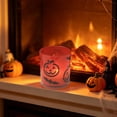thumbnail image 4 of Yhmxh Halloween White Frosted Glass Votive Candle Holder, Jack-O'-Lantern & Bat Design Tealight Cup, Spooky Cute Halloween Decor for Table Centerpieces, Fireplace, Party, and Fall Home Decor, 4 of 6