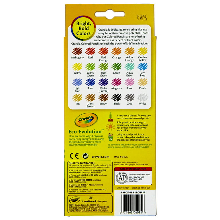 New Crayola Colored Pencils 12 Count BLACK - FREE SHIPPING