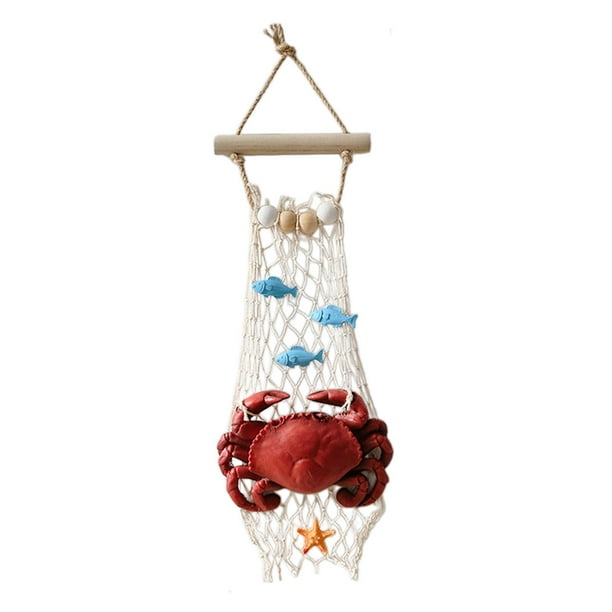 Estatua de cangrejos de resina, adorno colgante, detalles vívidos, decoración del hogar, estatuilla de cangrejos simulados, decoración de pared para 47cmx16cmx4cm