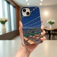thumbnail image 2 of SKLYDDI Multicolor Nighttime Rooftop Dinner Party for iPhone 16 Pro Case - Illustrated Urban Evening with Stars and Lights, TPU, Flexible, Aesthetic Cute, 2 of 7