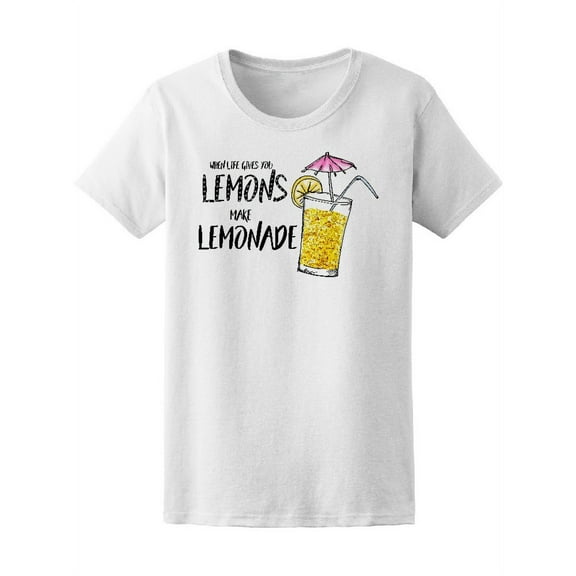 Make Lemonade, sparkle Glass T-Shirt Women -Image by Shutterstock, Female Medium