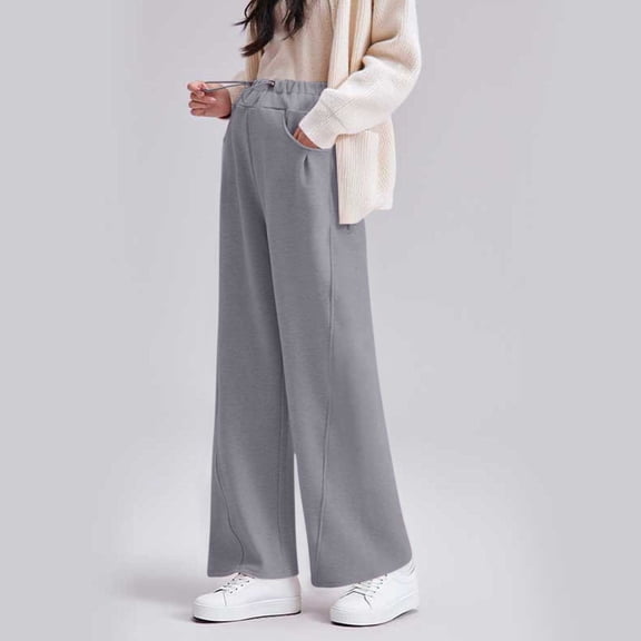 Women's Maternity Pants Trousers Over Bump Long Pants with Pockets Pregnancy Sweatpants Gray M