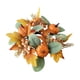 thumbnail image 3 of Corona De Velas Otoñales Ligera Con Forma De Anillo Para Decoración De Mesa En Interiores Y Exteriores, Color Naranja Y Calabaza. Calabaza naranja, 3 of 8