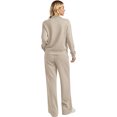 thumbnail image 3 of 2 Piece Sets for Women Stand Collar Zip Top and High Waist Wide Leg Pants, S, 3 of 5