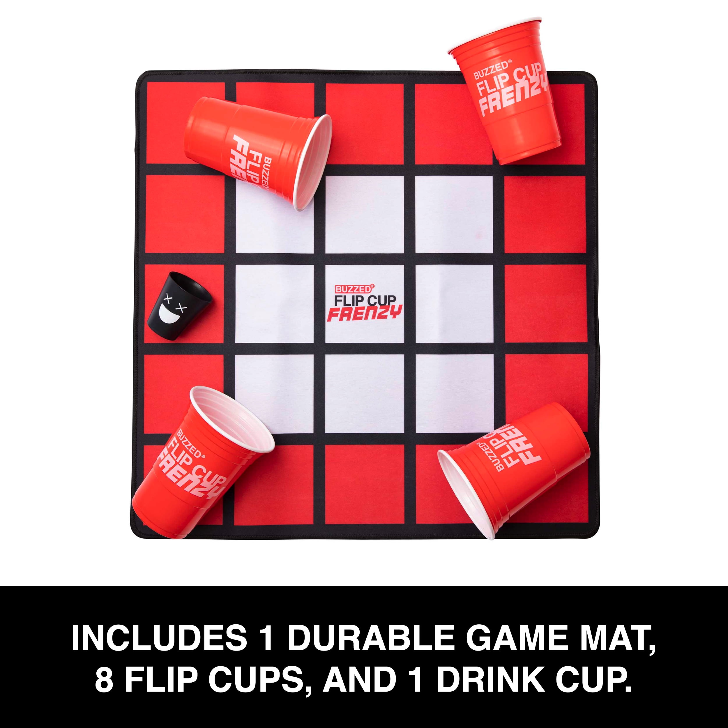 Buzzed™ Flip Cup Frenzy – Adult Drinking Party Game by Relatable, Flip Cup Challenge Game