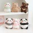 thumbnail image 5 of LLavero de muñeco de peluche de oso Panda, Tigre y mapache, muñeco colgante para habitación, bolsa de coche, decoración colgante, regalo de Navidad, 2023, 5 of 5