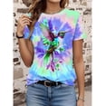 thumbnail image 3 of Women‘s T-shirt Summer Hummingbird Patterns Short Sleeve Fashion Sexy Girls Clothes Y2k Print Tees Casual Wowen‘s Clothing, 3 of 7