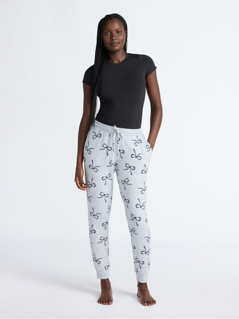 Joyspun Women's Cozy Lounge Collection Hacci Knit Sleep Joggers