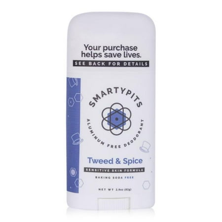 - SmartyPits 2.9 oz Sensitive Skin Formula Deodorant Tweed & Spice