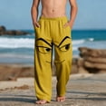 thumbnail image 1 of Pantalones largos para niños y niñas, de moda, estampados, casuales, de playa, con bolsillos., 1 of 9