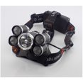 thumbnail image 4 of Linterna frontal recargable, 12000 lúmenes, ultrabrillante, 5 LED, linterna frontal, resistente al agua, con zoom, 4 modos de luz para exteriores, camping, caza, senderismo, sombrero duro WD.WDQZL Hogar, 4 of 5