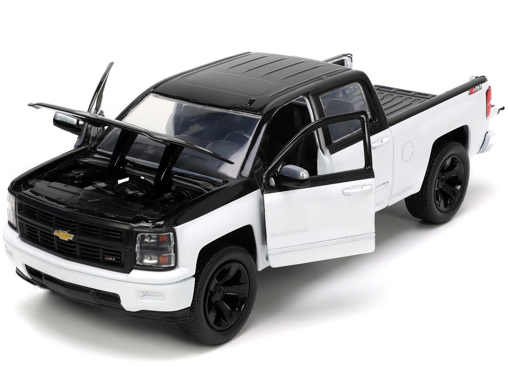 2014 Chevrolet Silverado Z71 Pickup Truck Black and White with