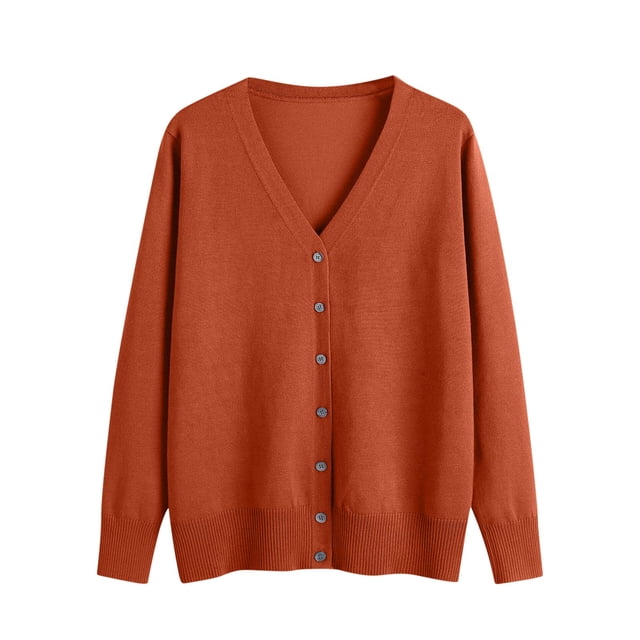 Erwazi Cardigan Sweaters for Women Fall Trendy Button Down Open Front Lightweight Cardigans