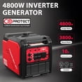 thumbnail image 3 of PowerSmart Equipment 4800W Gas Powered Inverter Generator CO Detect with Manual Start for Outdoor, 3 of 8
