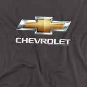 Chevrolet T-Shirt Chevy Bowtie Stacked Unisex Graphic Tee For Men & Women Charcoal