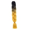 thumbnail image 3 of trenzada Jumbo, extensión de cabello trenzado sintético de 23,62 pulgadas, extensión sintética para rendimiento, fiesta y vacaciones B10, 3 of 9