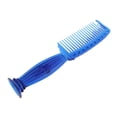 thumbnail image 5 of 22cm Plastic Coarse Teeth Scalp Massage Rake Comb for Long Thick Curly Hair Blue, 5 of 5