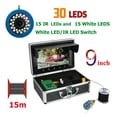 thumbnail image 2 of Underwater Fishing Camera 9 Inch Fish Finder Underwater Fishing Camera 15pcs White LEDs + 15pcs Infrared Lamp For Sea / River / Ice Fishing ,Night Vision & Waterproof Design, 2 of 7