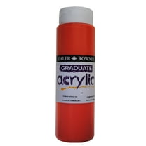 Daler-Rowney Graduate Acrylic, 500ml Bottle, Cadmium Orange Hue