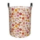 thumbnail image 1 of Fotbe Fall 70s Groovy Hippie Cesto de Ropa con Asas, Cesto Impermeable de Gran Capacidad, Bolsa de Lavado para Dormitorio, Cesto de Ropa con Ruedas y Asas-Small, 1 of 6