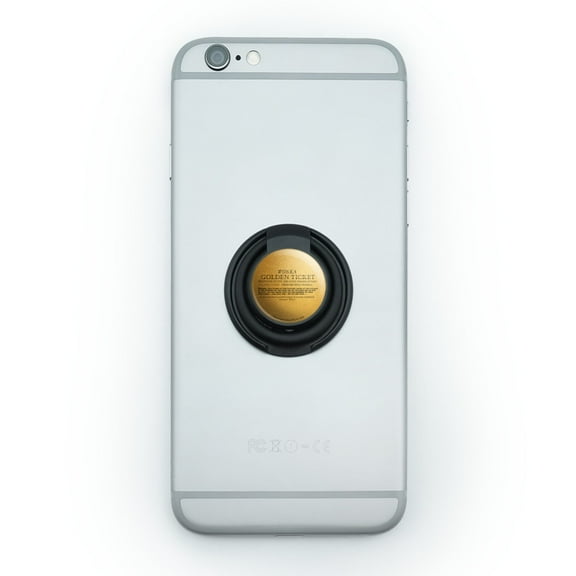 Willy Wonka and the Chocolate Factory Golden Ticket Mobile Smart Phone Finger Ring Grip Holder Stand