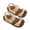 Gold, variant on Gyujnb Girls Rose Gold Glitter Toe-Loop Sandals Adjustable Buckle Cork Footbed Summer Casual Shoes,11-12 Years