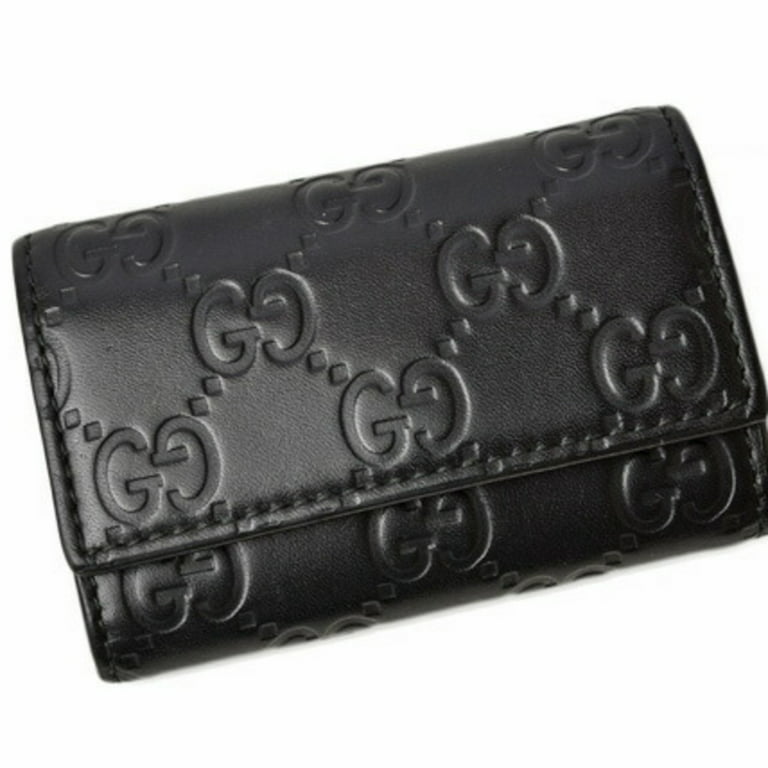 Gucci - Authenticated Wallet - Leather Black for Women, Never Worn, with Tag