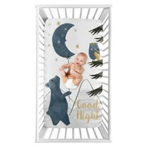 Sweet Jojo Designs Woodland Bear Fitted Crib Sheet – Easy Machine Washable