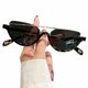 thumbnail image 1 of Gafas de sol semisin montura para mujer, protección UV contra el agua de mar, regalos de cumpleaños, regalos de Año Nuevo, marco de leopardo, película verde oscuro, 1 of 5