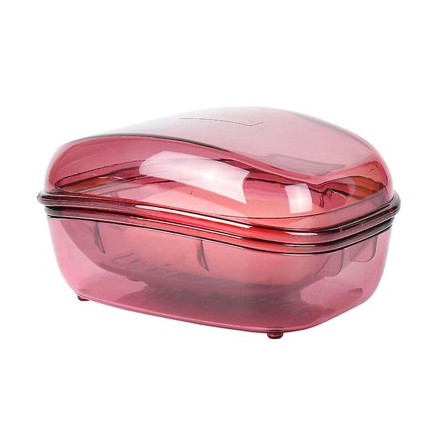 Juego de 2 cajas de jabón de plástico transparente para el hogar, cocina, tamaño grande