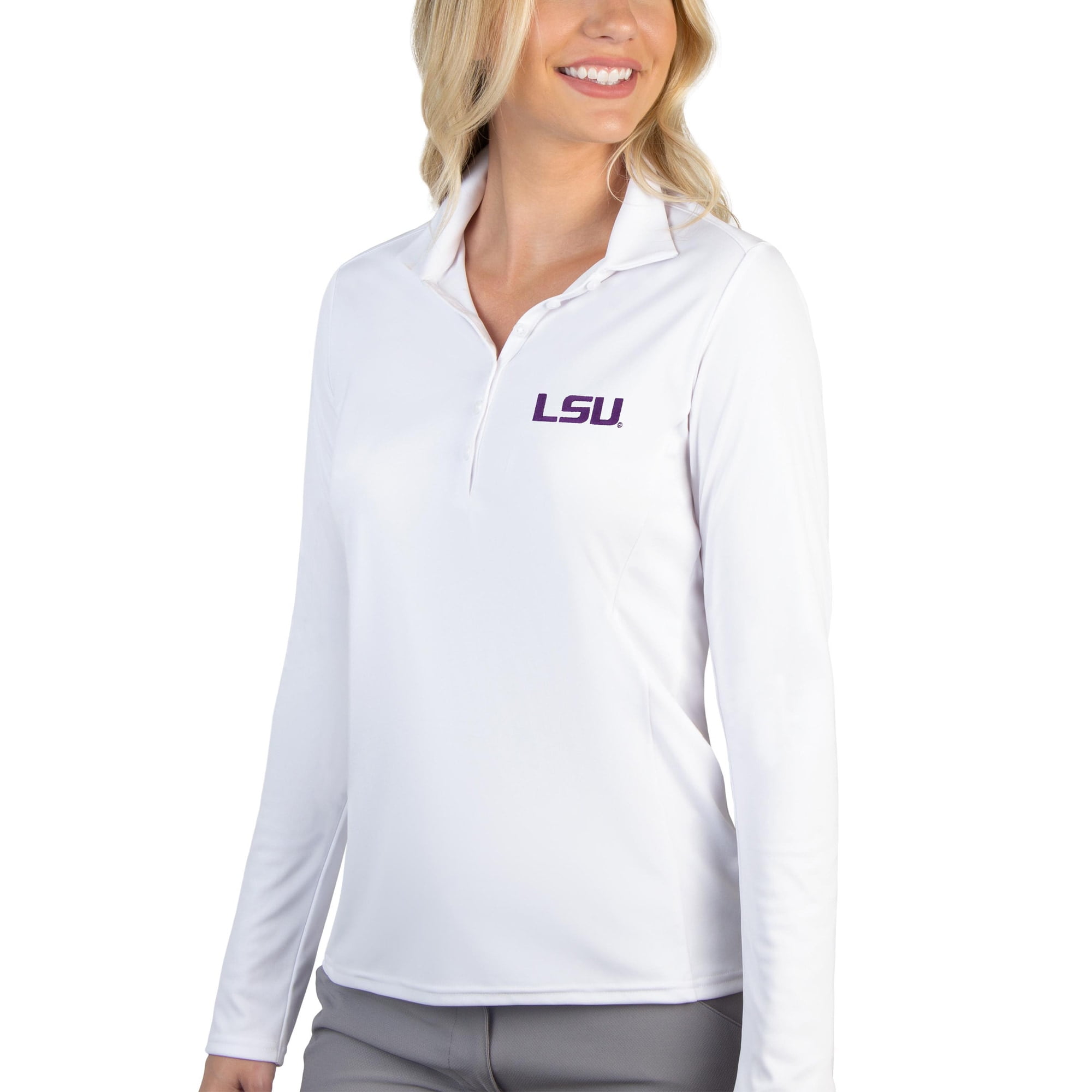 LSU Tigers Tribute Long Sleeve Polo 