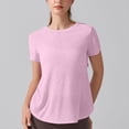 thumbnail image 7 of biudgviw Open Back Workout Tops for Women Casual Short Sleeve Crewneck Slim Yoga Shirt Quick Dry Athletic Running Tees, 7 of 7