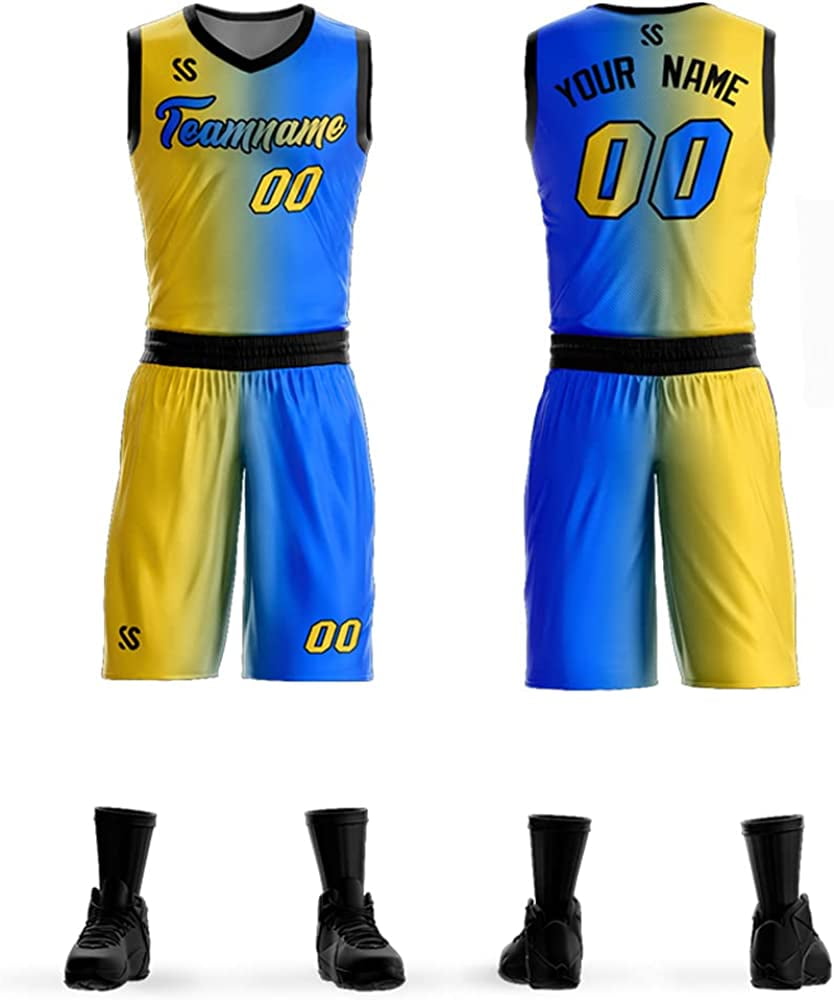 Personalized Basketball Jersey Custom Basketball Shirt and Shorts Any Name  Number Team Logo for Aldult Sports Fan Jerseys