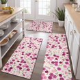 thumbnail image 2 of Pink Pioneer Flower Pattern Kitchen Rugs Sets Of 3,Kitchen Runner Rugs Non Skid Washable,Decorative Kitchen Floor Mats for Kitchen,Sink,Laundry,17"x30"+ 17"x47" + 17"x59", 2 of 6