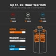 thumbnail image 2 of Venustas Men's Fleece Heated Vest with Battery Pack 7.4V, Lightweight Insulated Electric Heating Vest for Hunting Skiing Outdoor, 2 of 8