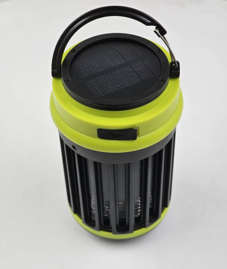 JahyShow 3 in 1 Bug Zapper, Rechargeable Bug Zapper Outdoor Indoor Fly Trap Waterproof, Mosquito Zapper with Emergency Light for Home, Solar Bug Zapper Outdoor for Home, Backyard, Camping