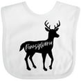 thumbnail image 3 of Inktastic Pennsylvania Black Deer Silhouette Boys or Girls Baby Bib, 3 of 4