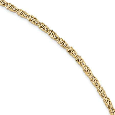 14k Yellow Gold Bracelet 7.5 Inch Chain Fancy Gifts For Women For Her