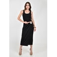 thumbnail image 5 of Falda midi con flor decorativa Roman Fashion /Juvenil, 1927 (Negro) negro M, 5 of 5